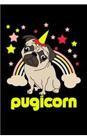 Pugicorn: Food Journal - Track Your Meals - Eat Clean And Fit - Breakfast Lunch Diner Snacks - Time Items Serving Cals Sugar Protein Fiber Carbs Fat - 110 Pag
