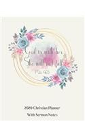 Christian Planner 2020 with Sermon notes God is with her, She will Not Fall