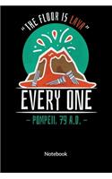 The floor is lavy. Everyone. Pompeii, 79.A.D. Notebook