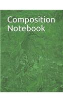 Composition Notebook: Green Abstract Pattern Composition Notebook 100 Pages College Ruled 8.5 X 11