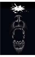 Boo: Versatile 6x9 Notebook Journal, Diary Unique Gift for Student, Writer, Friend, Teacher, Birthday or Christmas Present - Black Dog Growling Cover
