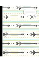 Scandinavian Arrows: 200 page, College Rule Lined Composition Notebook