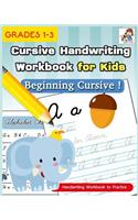 Cursive Handwriting Workbook for Kids