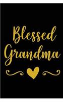 Blessed Grandma: Motivational Quote - Cute 120 Page 6" X 9" Wide Ruled Notebook, Journal