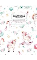 Composition notebook Graph -Wide ruled - Dotted - Unruled