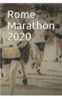 Rome Marathon 2020: Blank Lined Journal