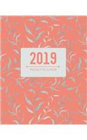 2019 Weekly Planner: Living Coral (Color of the Year 2019) Schedule Planner & Organizer to Get Things Done