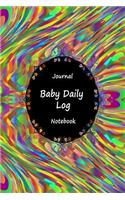 Journal Baby Daily Log Notebook: Yellow Glass, Breastfeeding Journal, Baby Newborn Diapers, Childcare Nanny Report Book, Eat, Sleep, Poop Schedule Log Journal, Child's Health Record Keeper, Sleeping Baby Health Notebook, Meal Recorder, 120 Pages 6