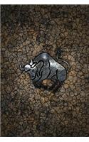 Monogram Taurus Notebook: Blank Journal Diary Log(79 Monogram Earth 150 Lined)
