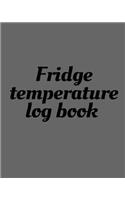 Fridge temperature log book