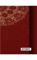 Notebook: Madala On The Red Cover, Extra large (8.5 x 11) inches, 110 pages, White paper, bulletdot36 pages, graph36pages and line38pages(3 Madala Dot Graph Lined)