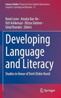 Developing Language and Literacy