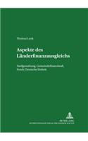 Aspekte Des Laenderfinanzausgleichs