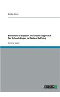 Behavioural Support in Schools