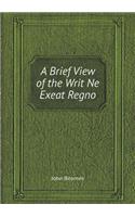 A Brief View of the Writ Ne Exeat Regno