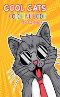 Cool Cats Coloring Book for Adults