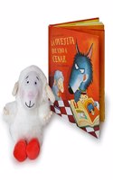 Peluche y cuento de La ovejita que vino a cenar (La ovejita que vino a cenar. Libro juguete)