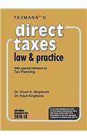Direct Taxes Law & Practice With special reference to Tax Planning (59th Edition A.Y. 201819)