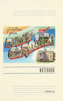 Vintage Lined Notebook Greetings from North Carolina