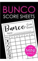 Bunco Score Sheets