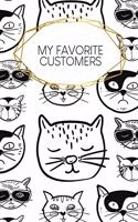 My favorite customers: Entry of sales orders, practical for filling in - Design: Cool cats