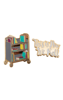 This Is How We Roll Book Truck Enamel Pin Set - Pin Set of 2