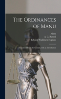 Ordinances of Manu [microform]