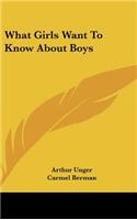 What Girls Want to Know about Boys