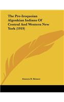 Pre-Iroquoian Algonkian Indians Of Central And Western New York (1919)
