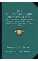 The Indian Texts And Records Series