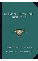 German Poems, 1800-1850 (1912)