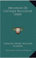 Melanges de Critique Religieuse (1860)