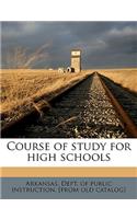 Course of Study for High Schools