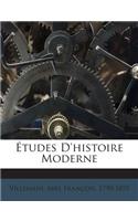 Études D'histoire Moderne