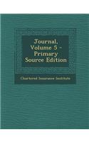 Journal, Volume 5
