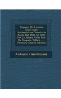 Dispacci Di Antonio Giustinian