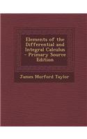 Elements of the Differential and Integral Calculus
