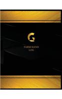Farm Hand Log (Logbook, Journal - 125 pages, 8.5 x 11 inches)