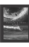 Personalised 2020 Diary Week To View Planner: Surfer's 2020 Diary, A4 Planner For Travel And Life, Work, School, College Organiser And Planner For The Year Ahead, School, Business, Office, Work,