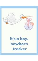 It's a boy. Newborn Tracker.