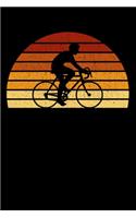 Racing Cyclist Notebook: Vintage Sunset Cycling 6 x 9 (A5) Graph Paper Squared Journal Gift For Bikers And Racing Cyclists (108 Pages)