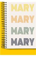 Name MARY A beautiful personalized: Lined Notebook / Journal Gift, 120 Pages, 6 x 9 inches, NoteBook Gift For MARY, Personal Diary, MARY, Personalized Journal, Customized Journal, The 