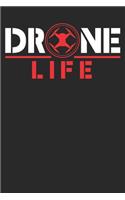 Notebook: Drone Dot Grid 6x9 120 Pages