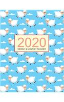 2020 Planner Weekly & Monthly 8.5x11 Inch: Pretty Owl One Year Weekly and Monthly Planner + Calendar Views