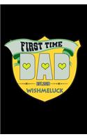 First Time Dad Est. 2018 #Wishmeluck: Hangman Puzzles - Mini Game - Clever Kids - 110 Lined Pages - 6 X 9 In - 15.24 X 22.86 Cm - Single Player - Funny Great Gift