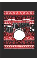 Ugly Christmas - Drums: Dotted Bullet Grid Notebook - Journal for Ugly Christmas Gift And New Year Gift Idea