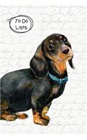 To Do Lists Notebook, Cute Dachshund: 100 Pages of To Do Lists To Organize Your Life and Track What You Accomplish