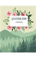 Guitar Tab Notebook: Music Manuscript Paper, Staff Paper, Musicians Notebook, Blank Guitar Tab, Book Bound (Perfect Binding) Paper 120 Pages Large Print 8.5" x 11"