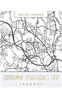 Gondomar (Portugal) Trip Journal: Lined Travel Journal/Diary/Notebook with Gondomar (Portugal) Map Cover Art