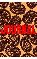 Paisley Background Lined Writing Journal Vol. 13